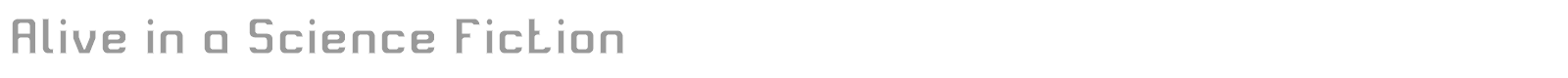 Alive in Science Fiction font preview